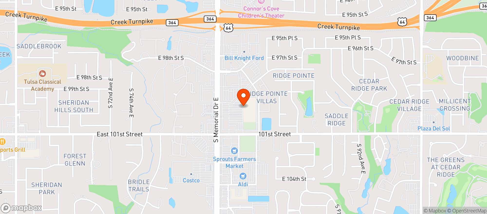 Map showing Target - Tulsa S