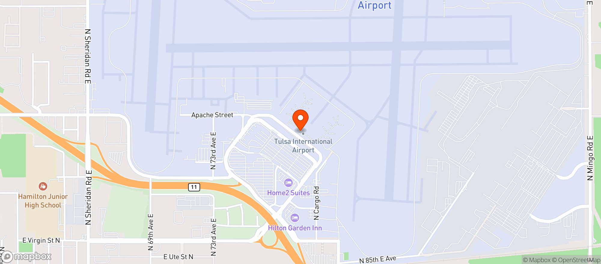 Map showing Escape Lounge