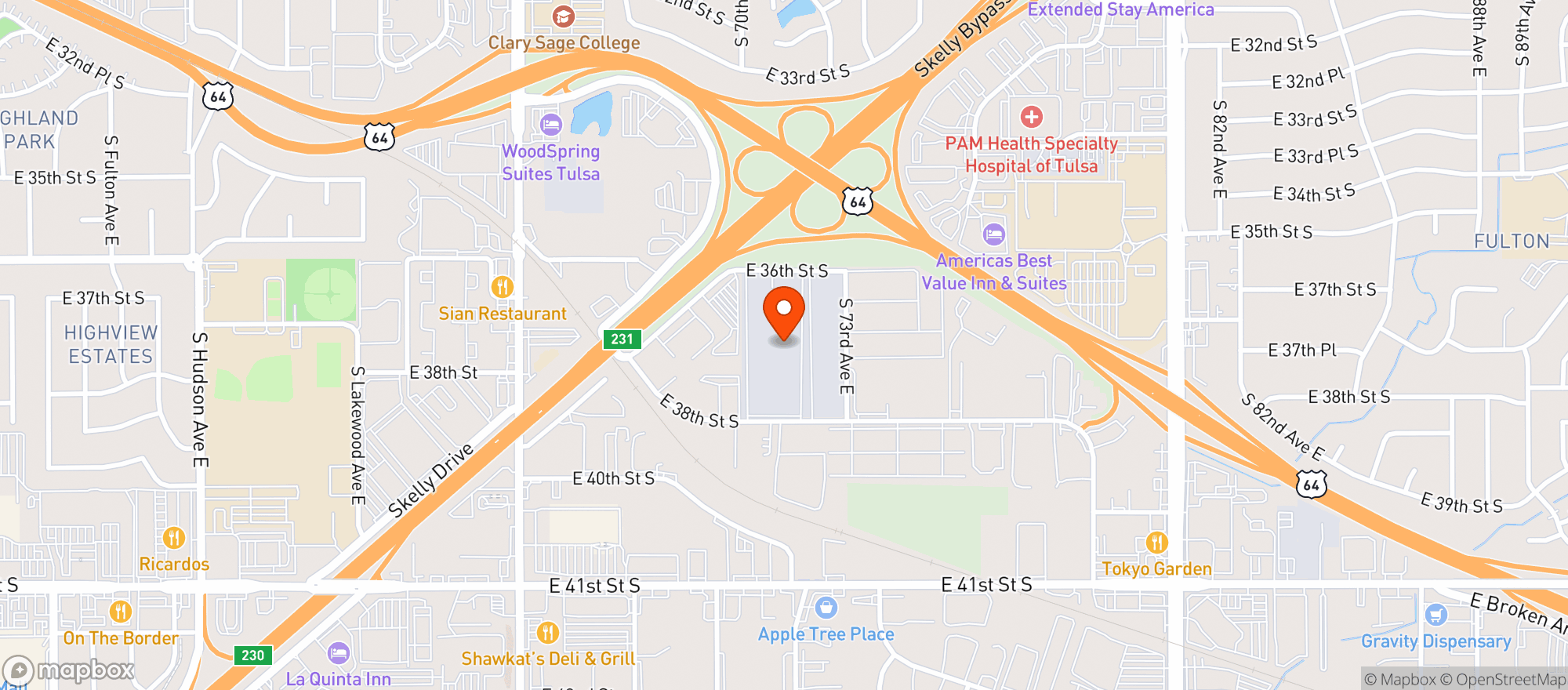Map showing Rad Dad Alternative