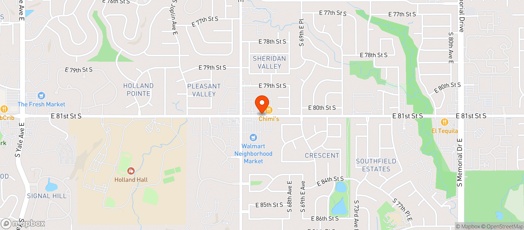 Map showing Walmart Neighborhood Market
