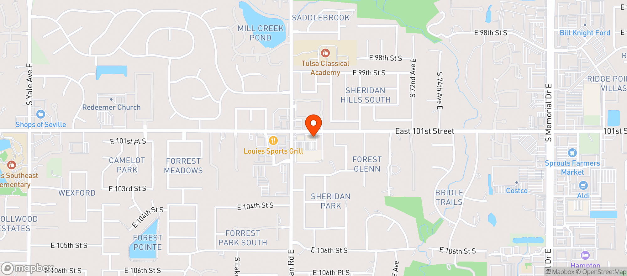 Map showing Sunrise Cafe
