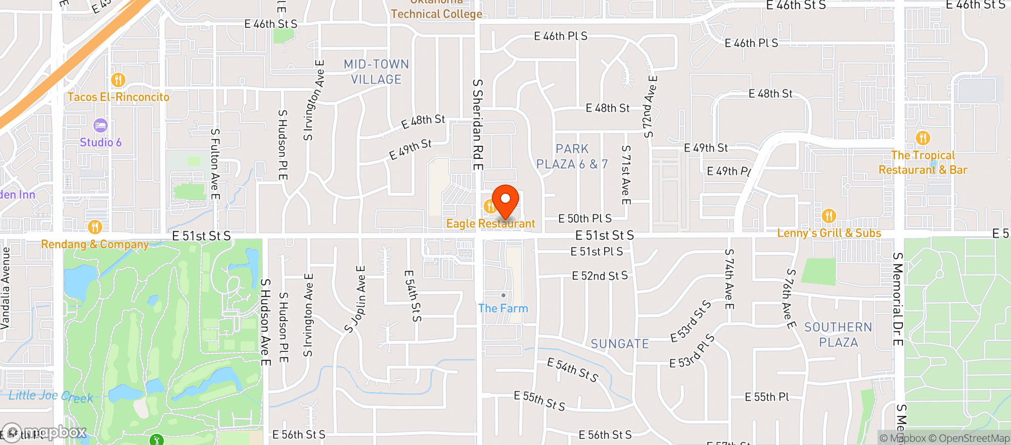 Map showing Deep Discount Wine And Liquor - Tul