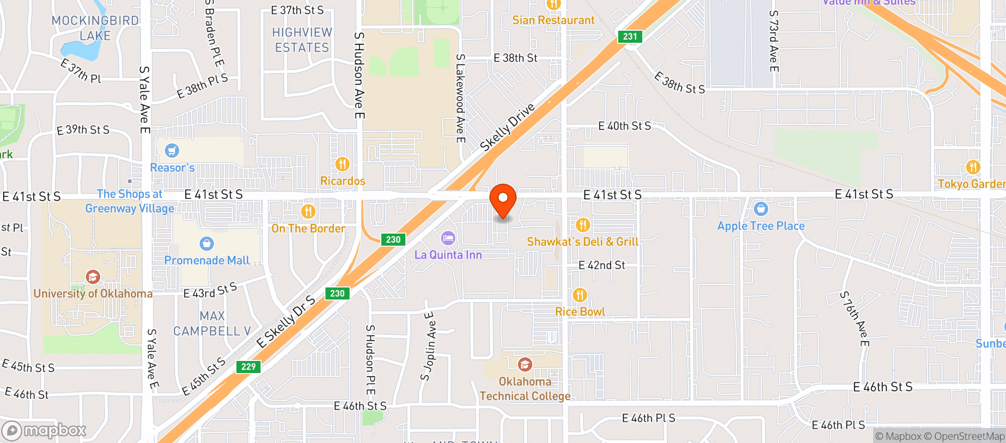 Map showing Buffalo Wild Wings Gril #3571