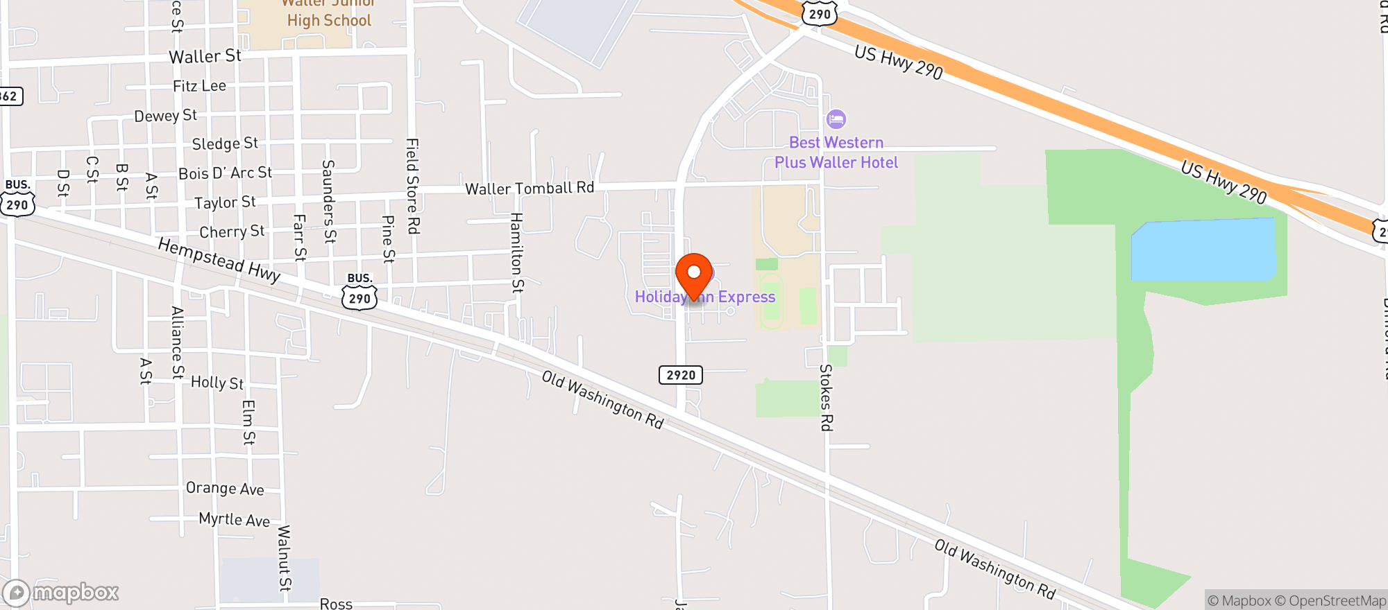 Map showing Rock N' Roll It - Waller