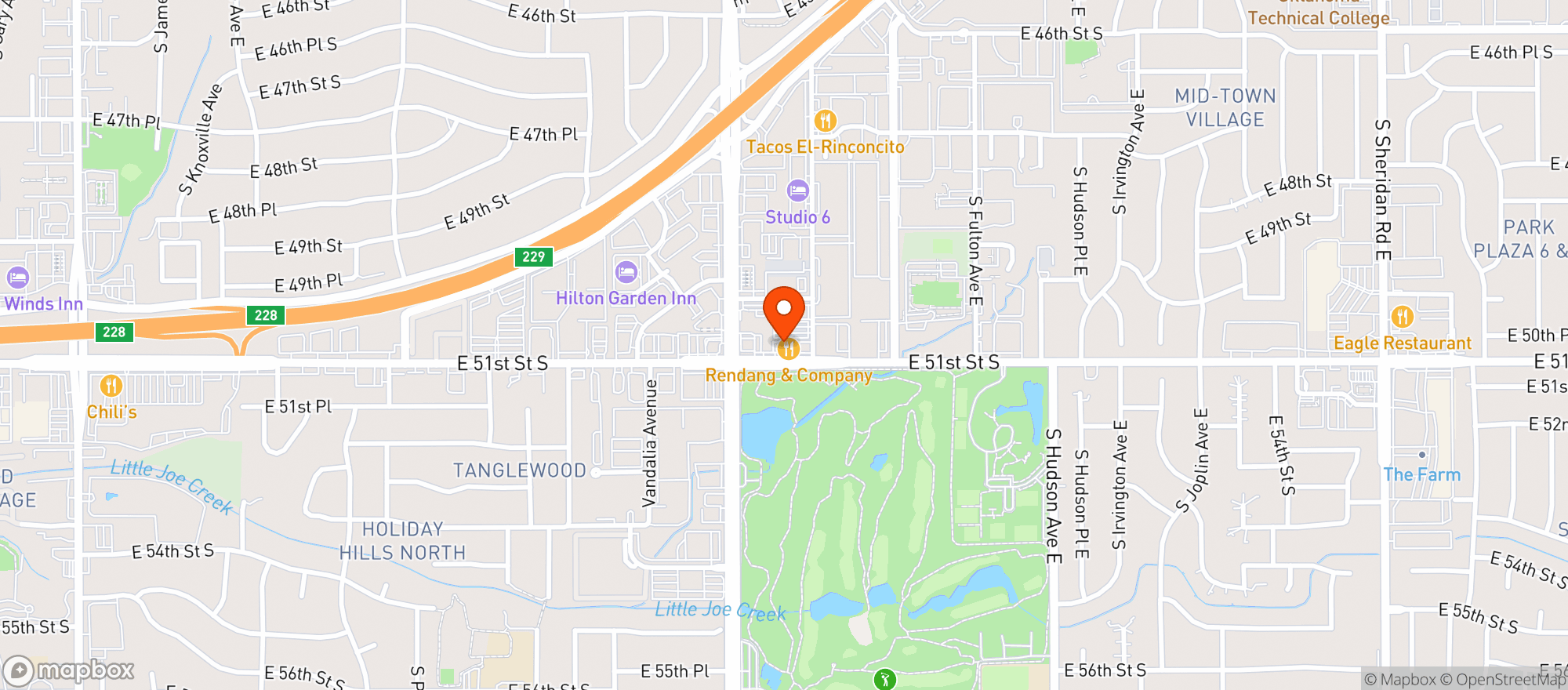 Map showing Bleacher Bums-tulsa