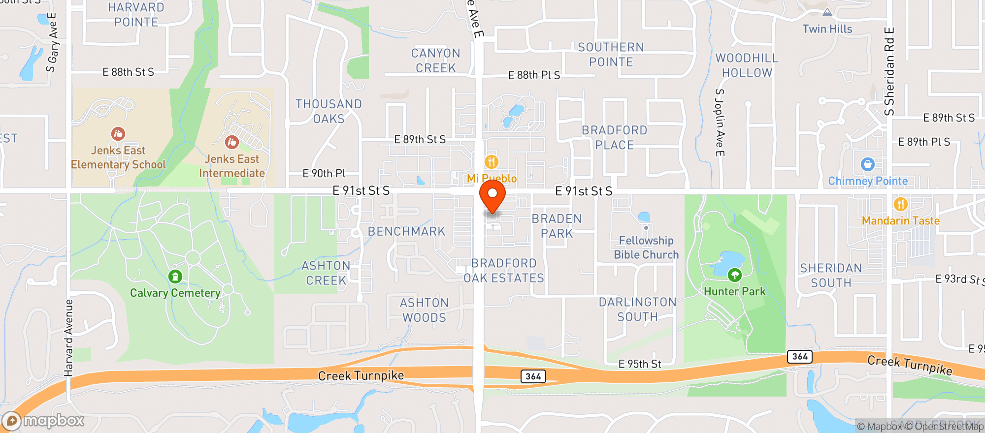 Map showing Primos Wine & Spirits - Tulsa