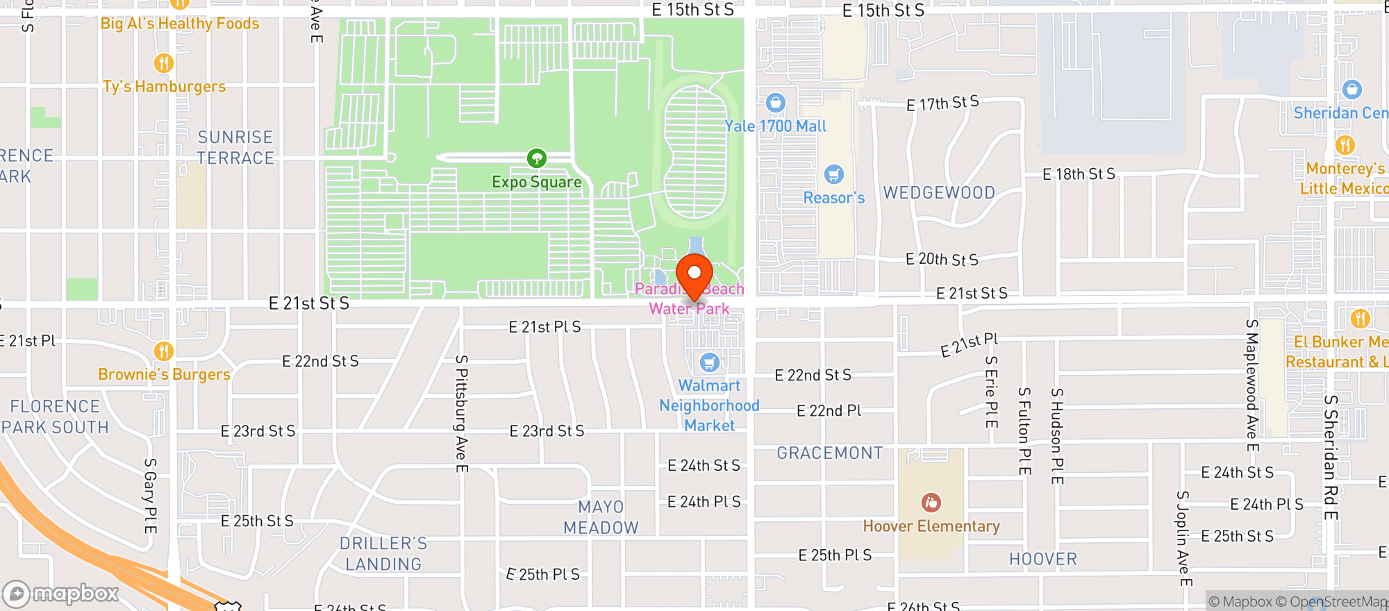Map showing Walmart Neighborhood Market