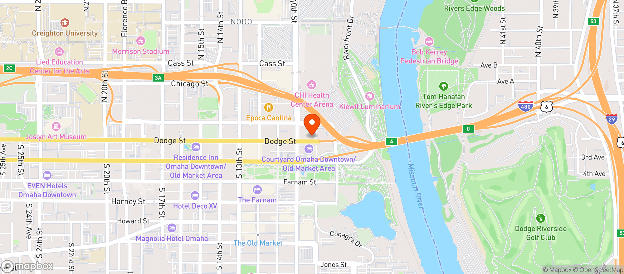 Map showing Lula Bs Breakfast Brunch & Bar