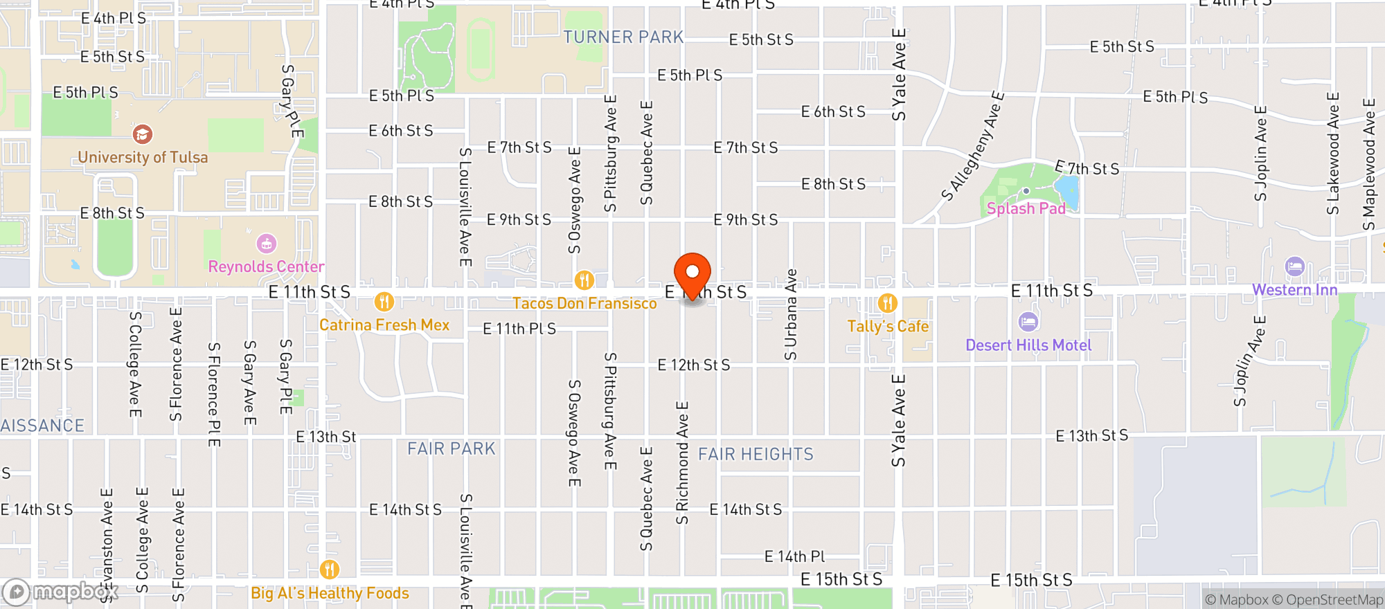 Map showing Atlas Package Store #0