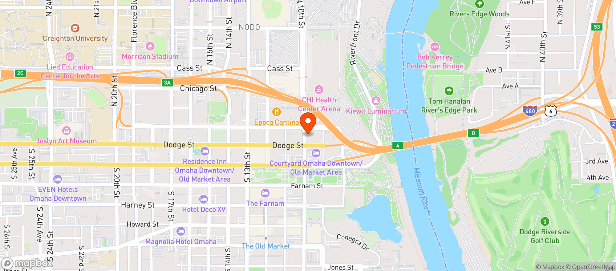 Map showing The Fat Putter