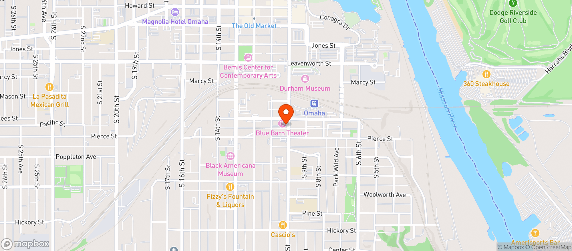 Map showing Via Farina - Que