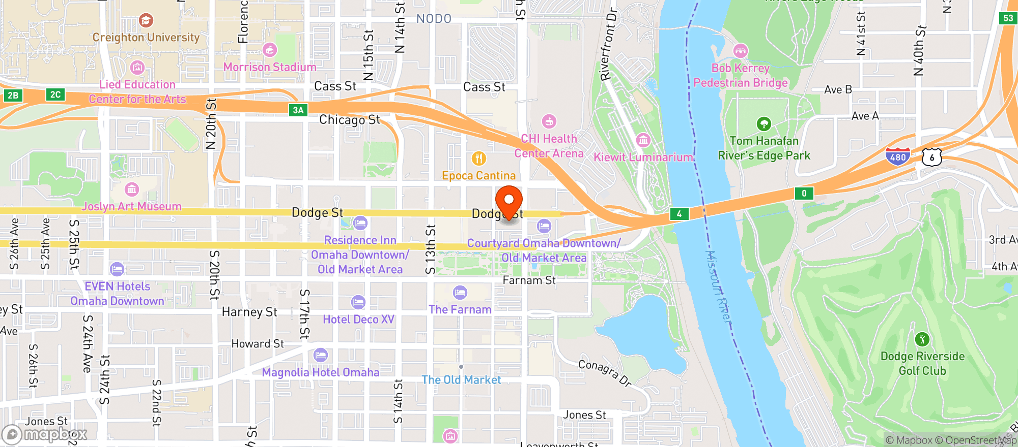 Map showing Spencers For Steaks And Chops
