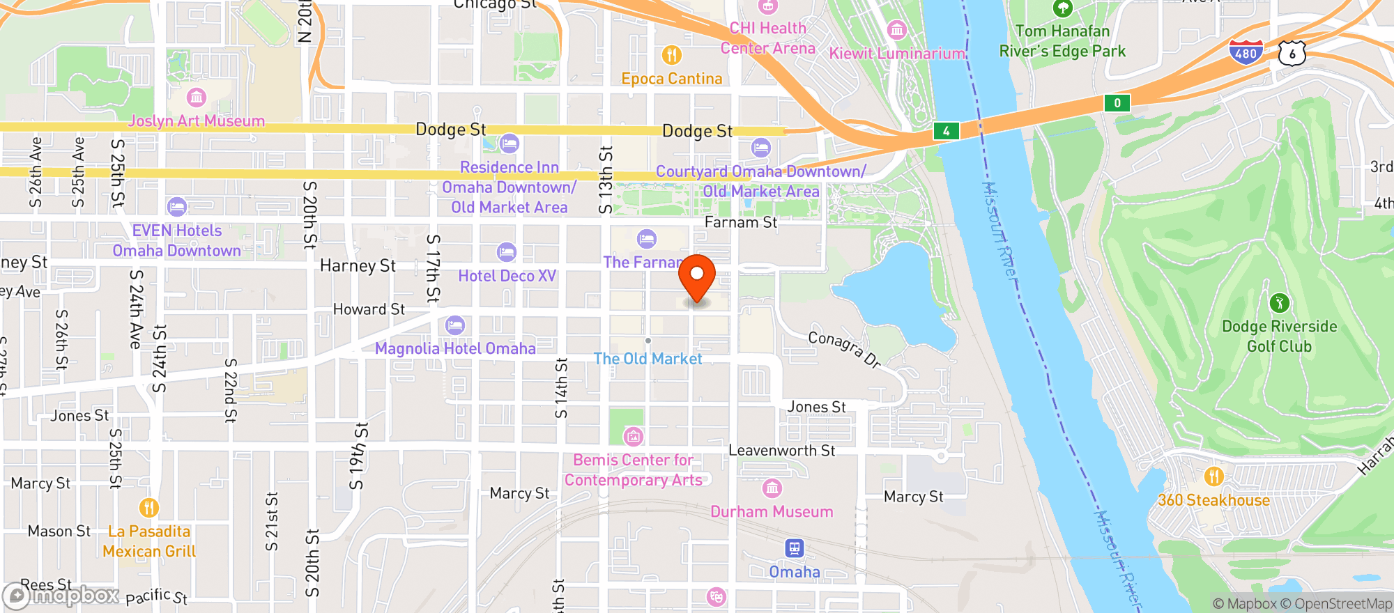 Map showing Godega Market