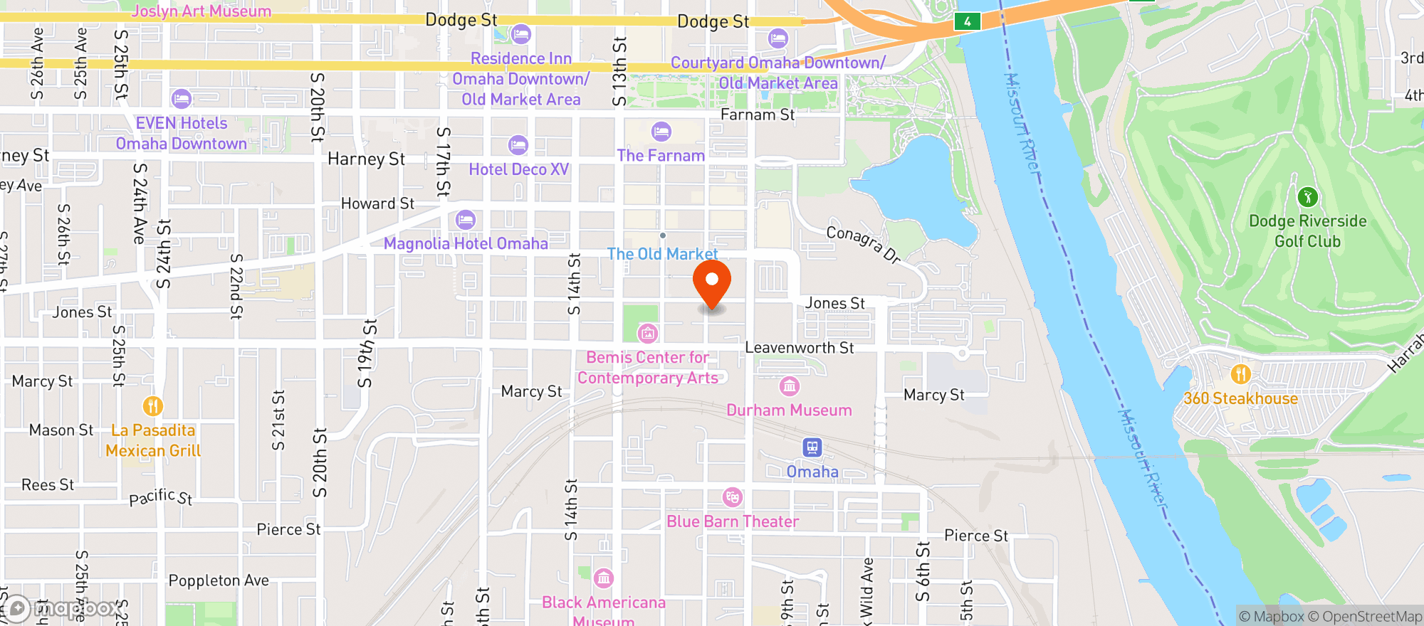 Map showing Wine Beer & Spirits