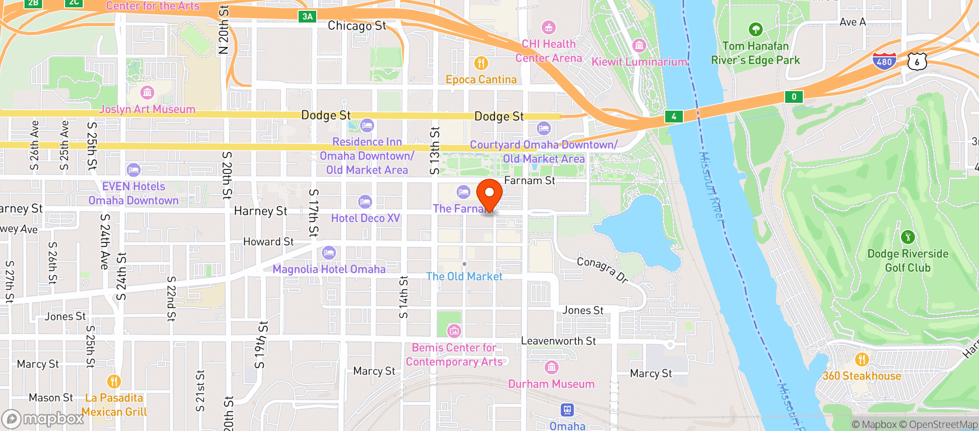 Map showing Jams