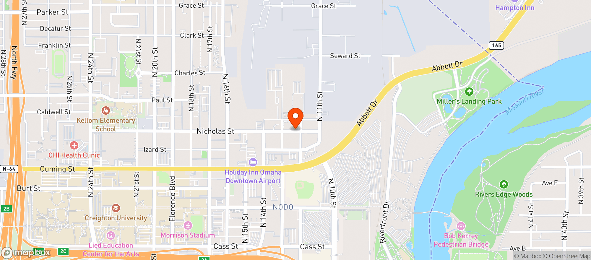 Map showing Heirloom Fine Foods Market & Cafe