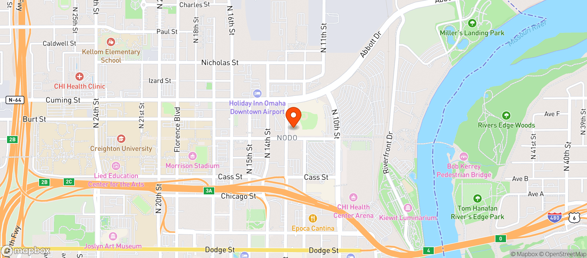 Map showing Levy At Charles Schwab Field