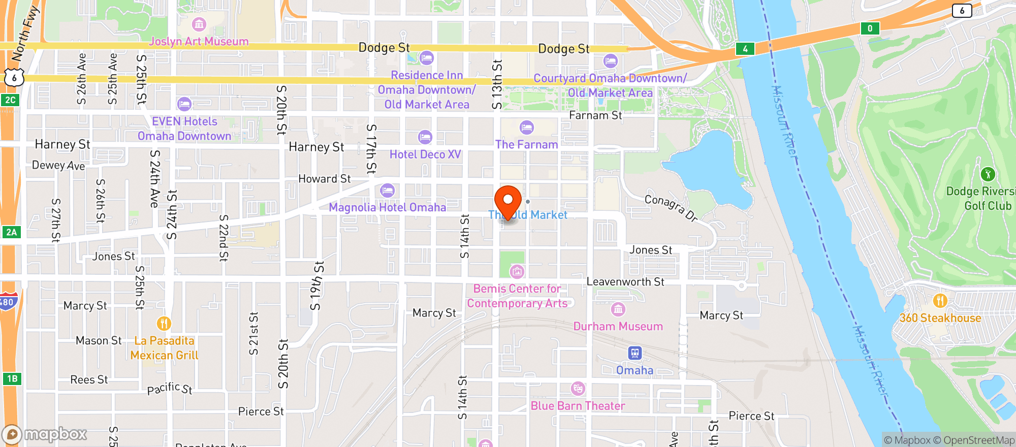Map showing Cubbys