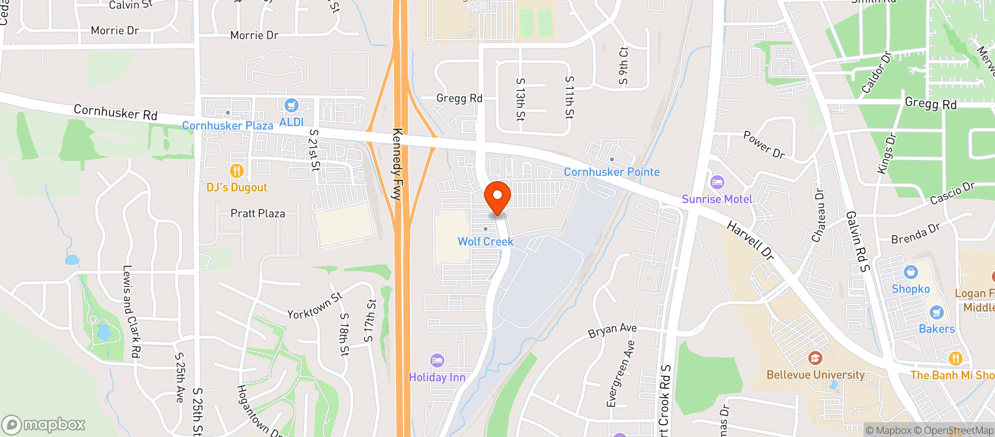 Map showing Walmart Supercenter