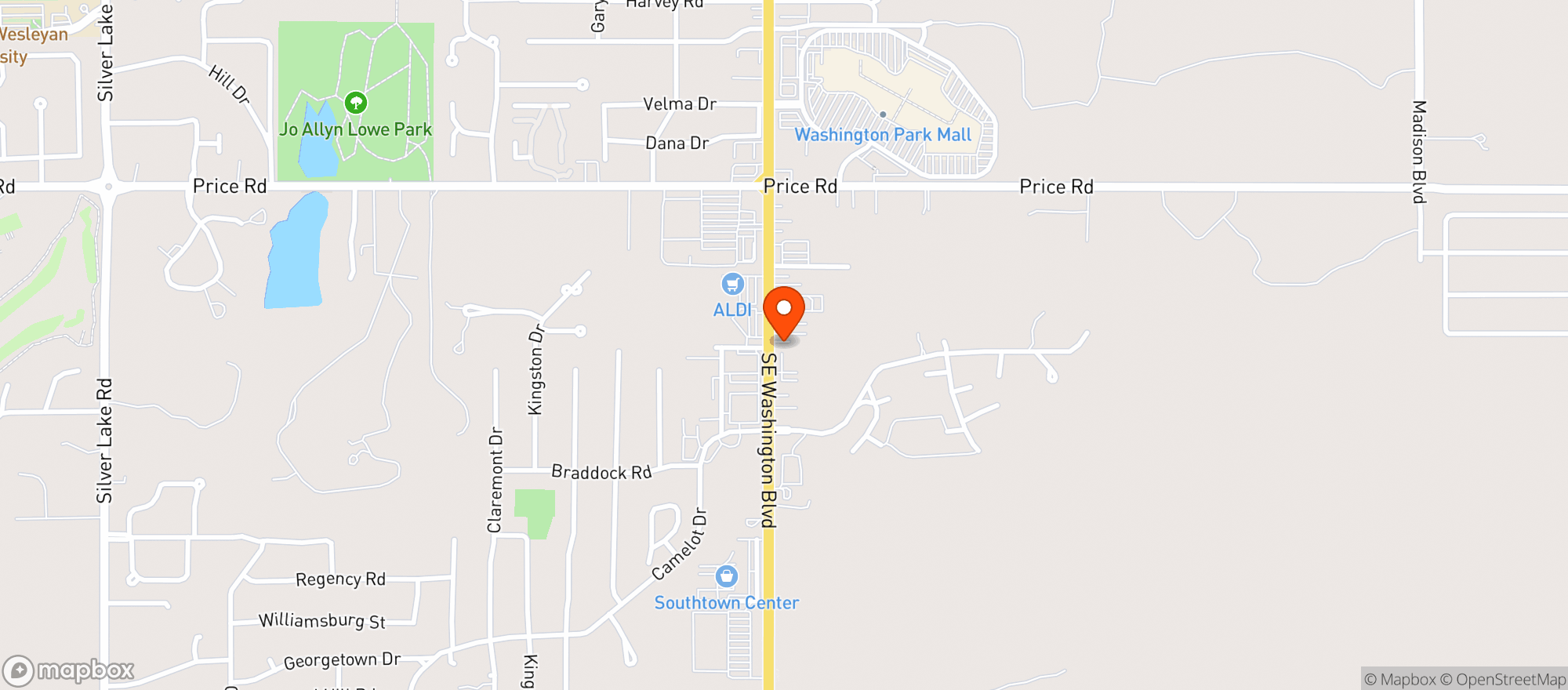 Map showing Bartlesville W-S