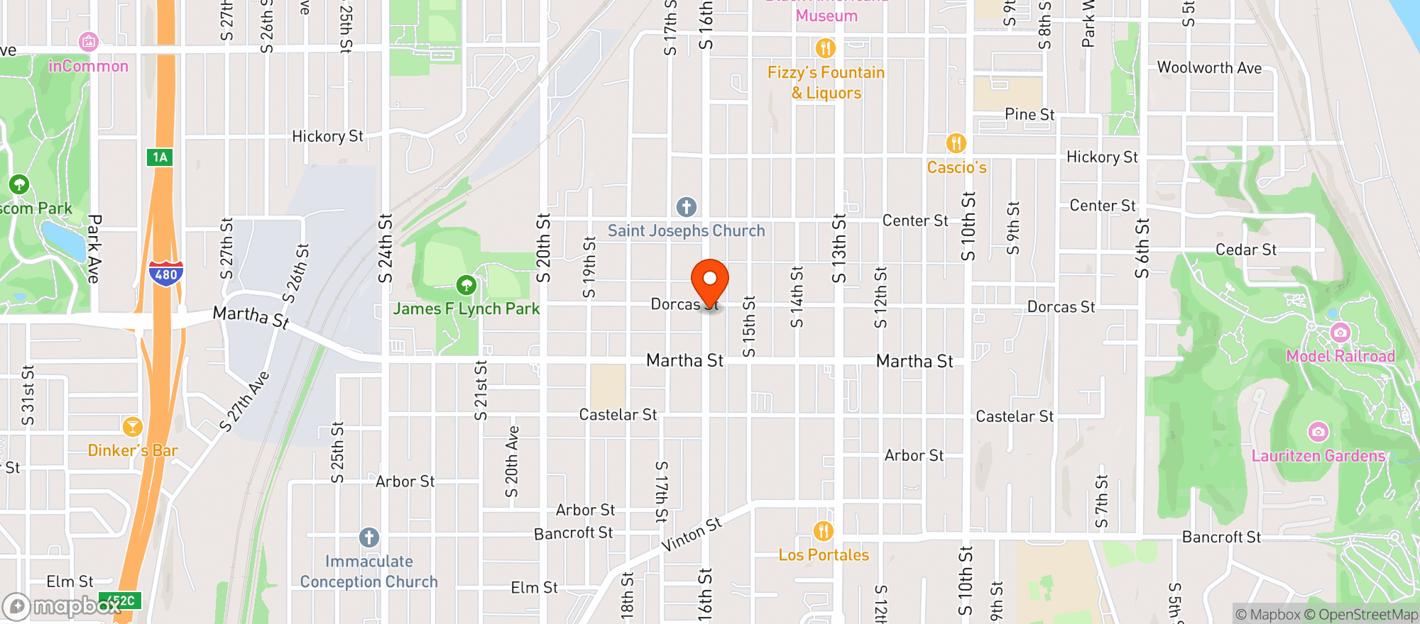 Map showing Tixteco Mexican Restaurant