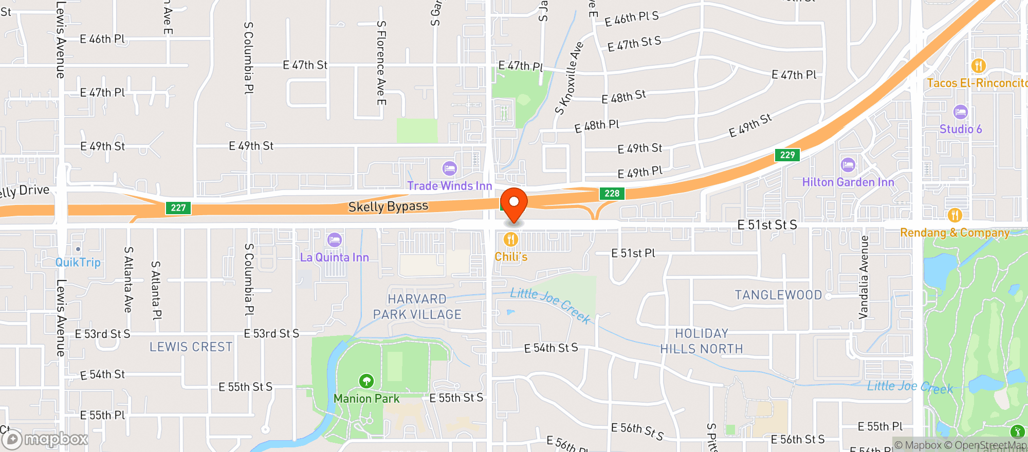 Map showing Crawpappys