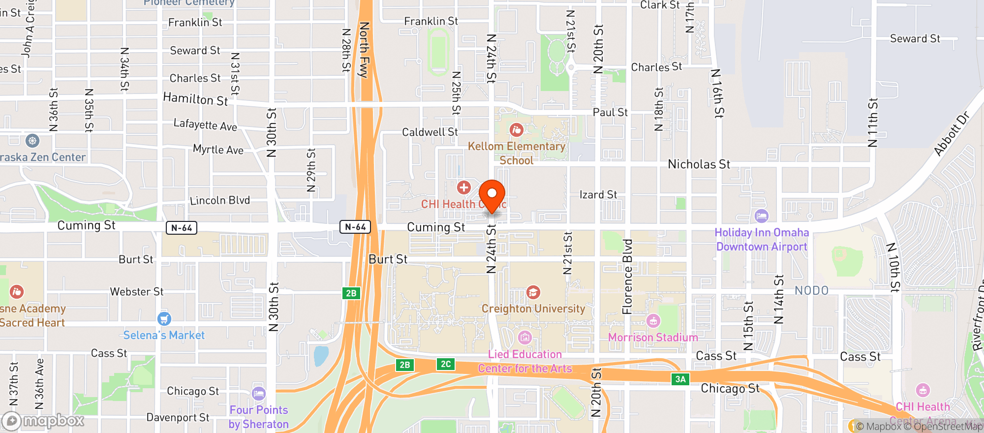 Map showing Np Mart
