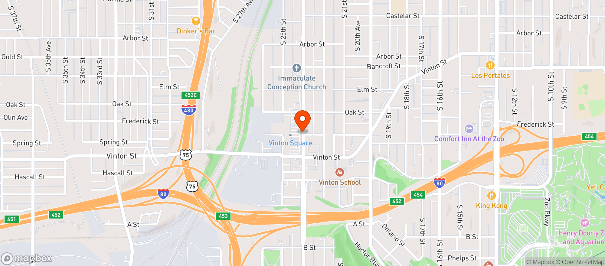 Map showing Family Fare Supermarket