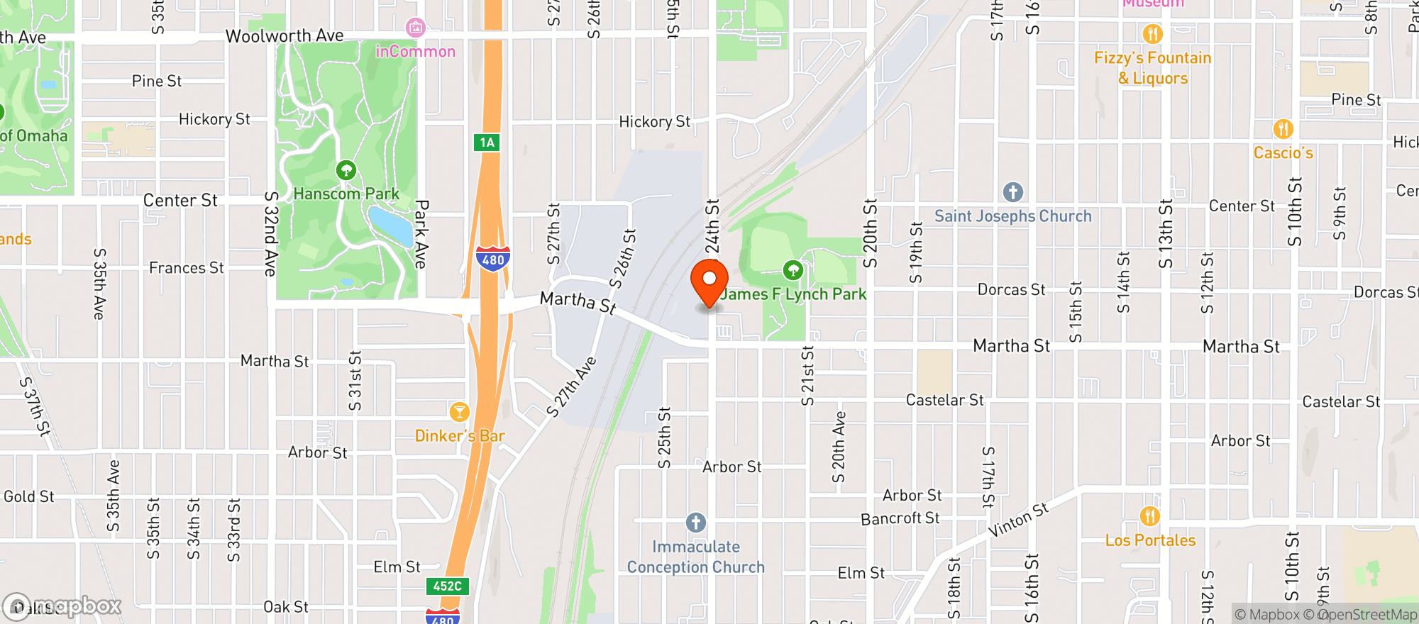 Map showing Immaculate Conception Church