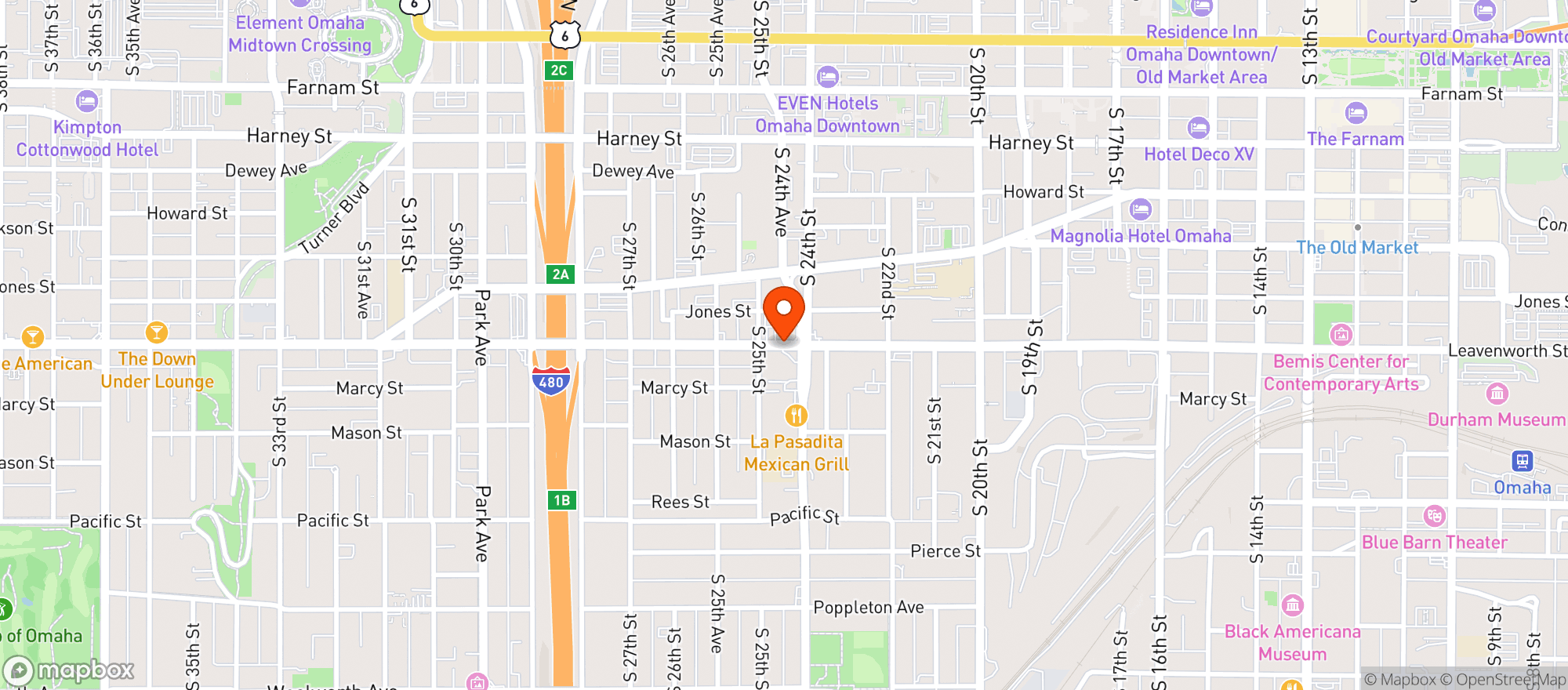 Map showing Select Mart