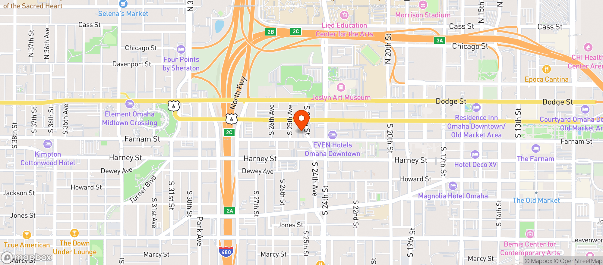 Map showing Very Important Pizza - Que