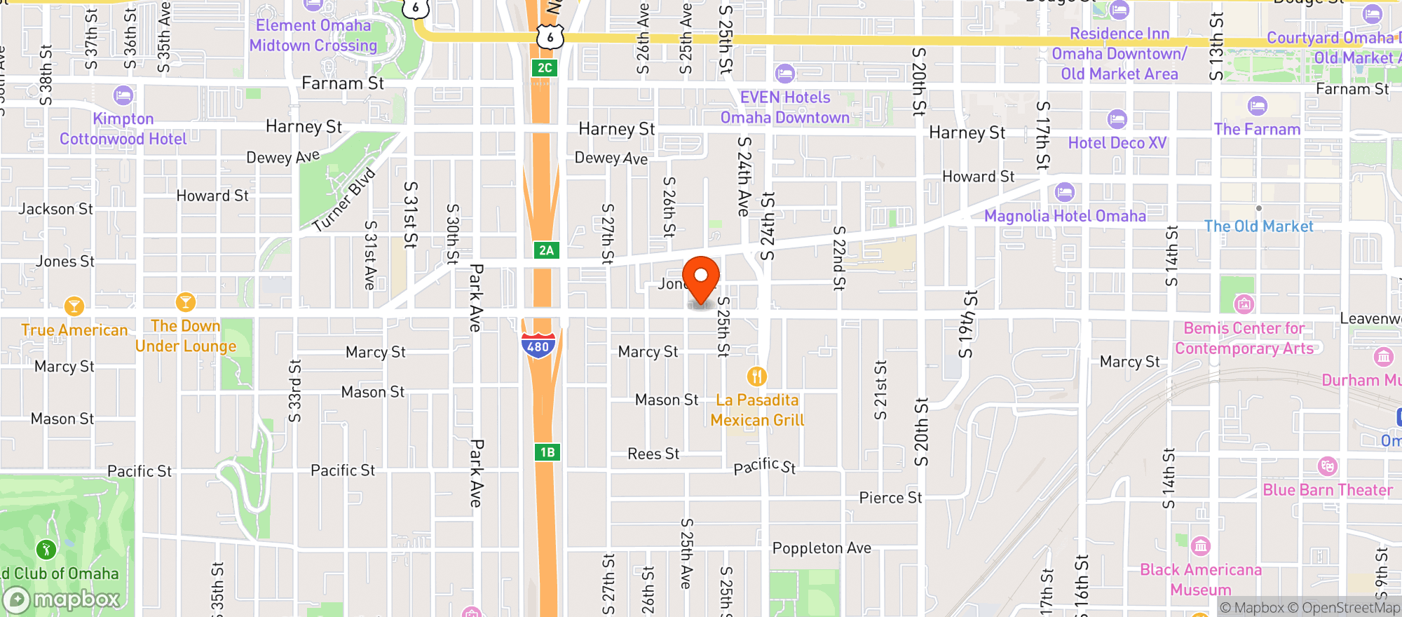 Map showing Emmet S Tavern