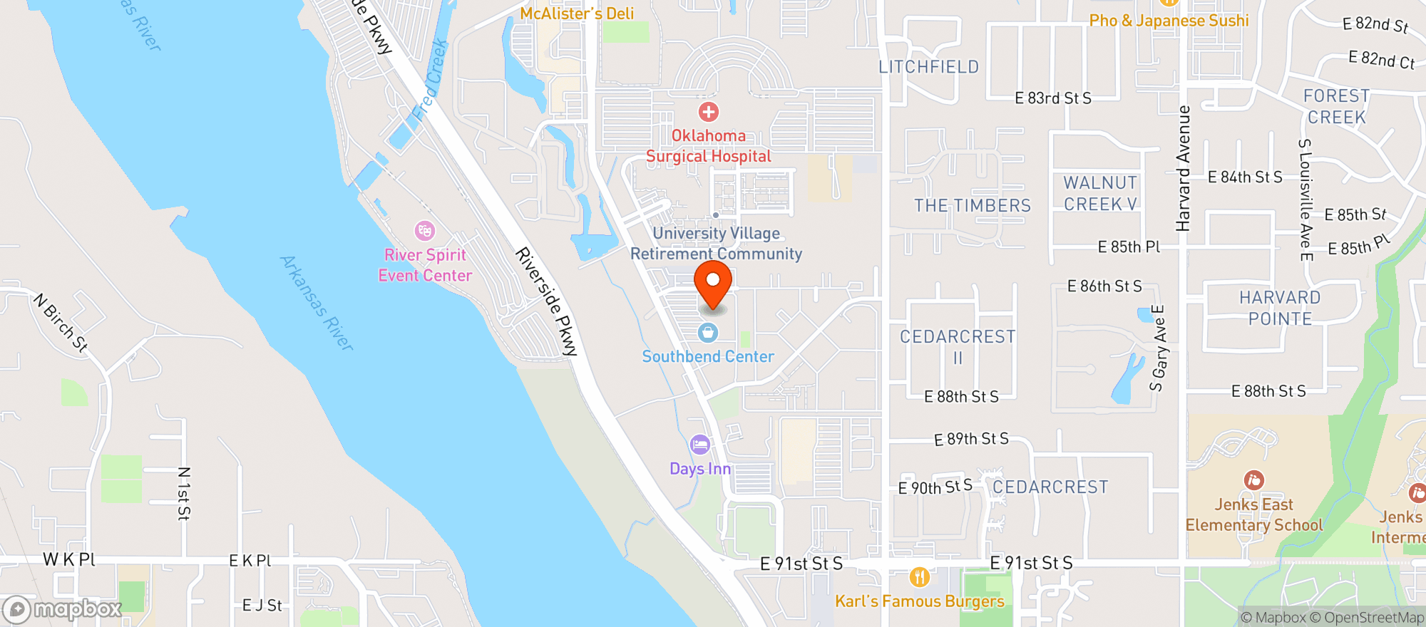 Map showing Andy B S