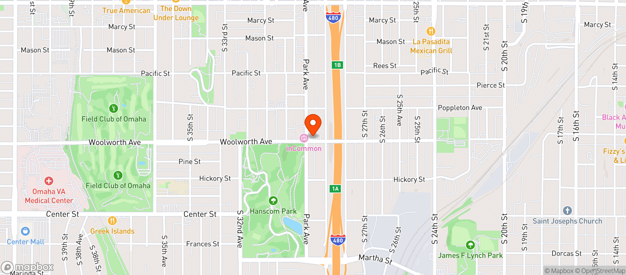 Map showing Midtown Gas & Grocery>clsd