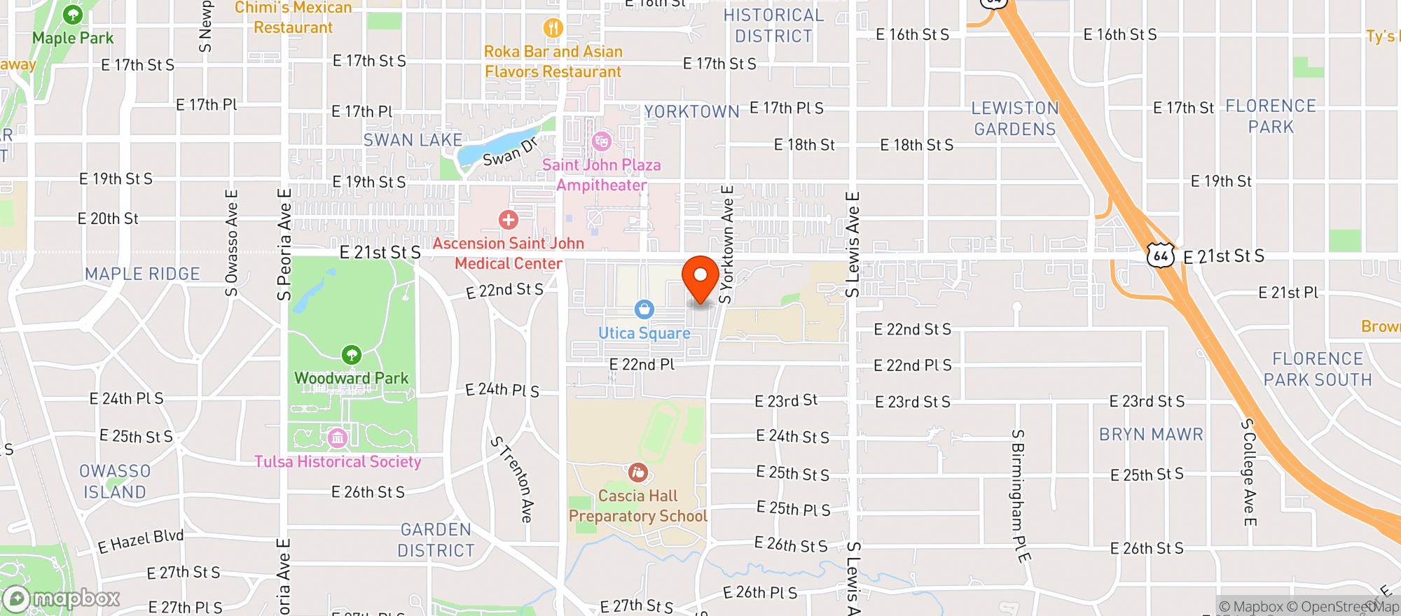 Map showing Grand Vin Bottle Shop