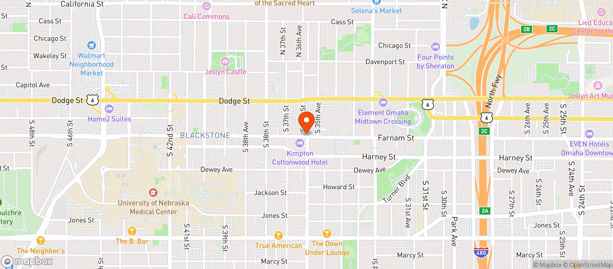 Map showing Beertopia