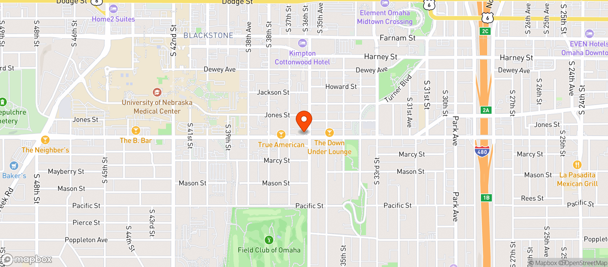 Map showing Kwik Shop #350640