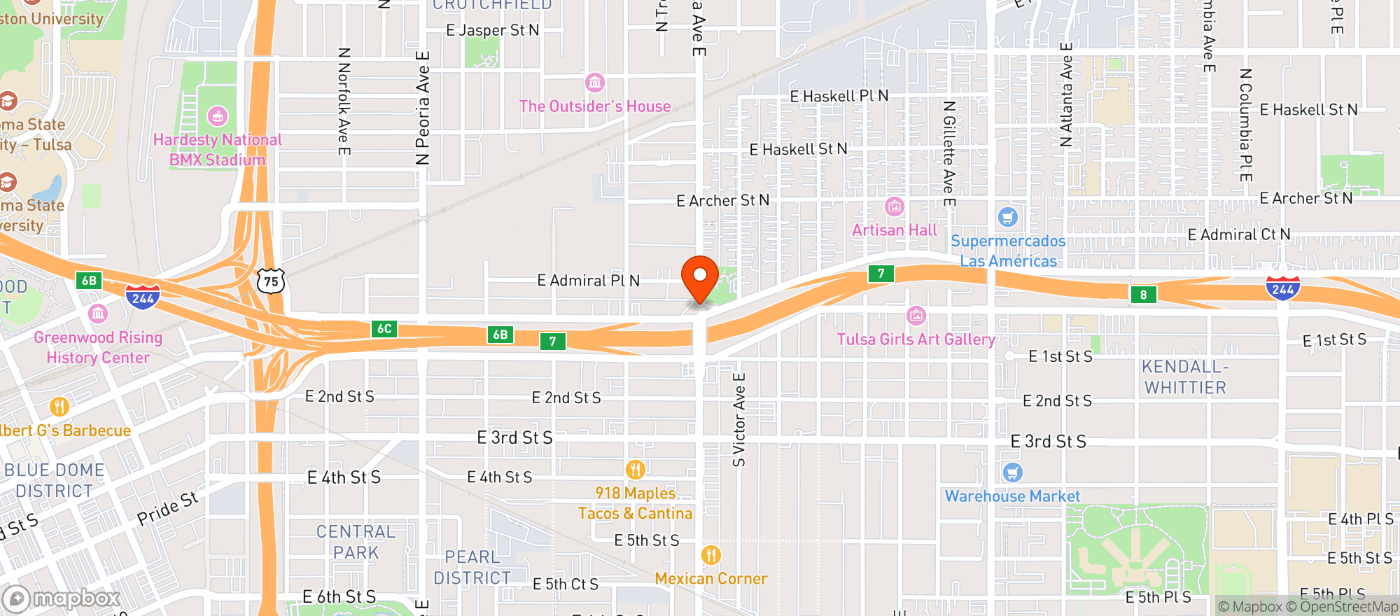 Map showing Mj Highway Bottle Shop