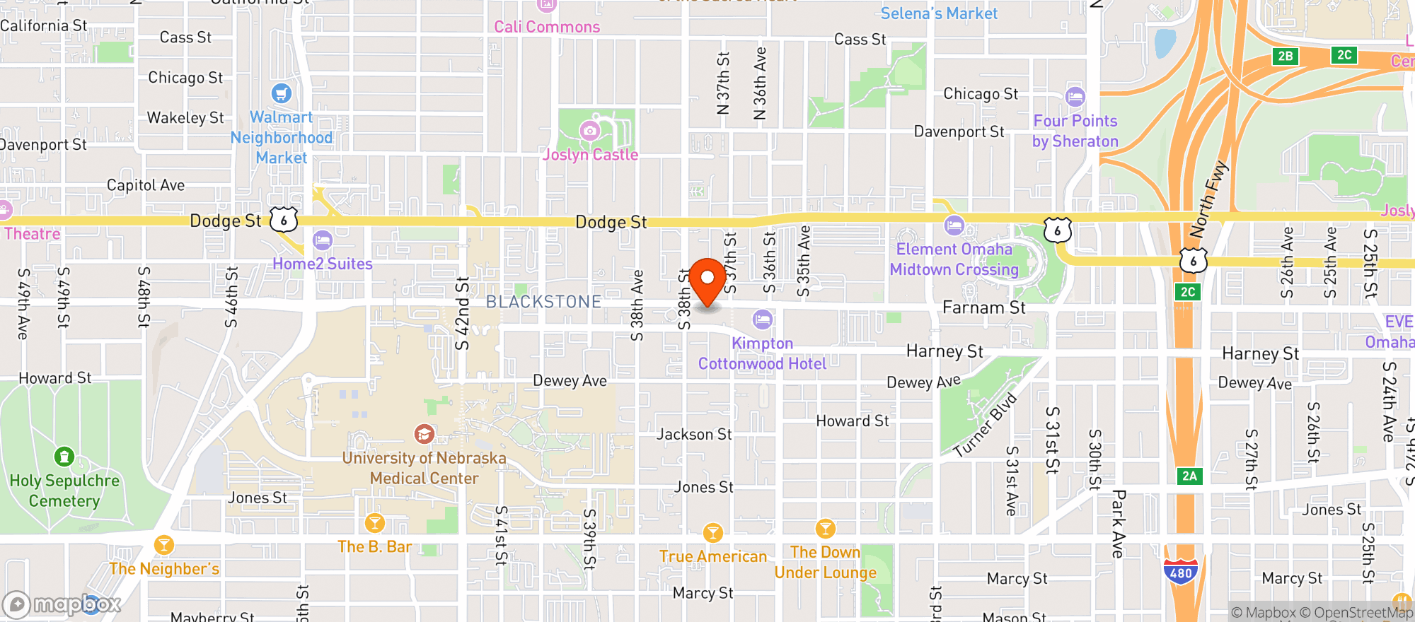 Map showing Revival House