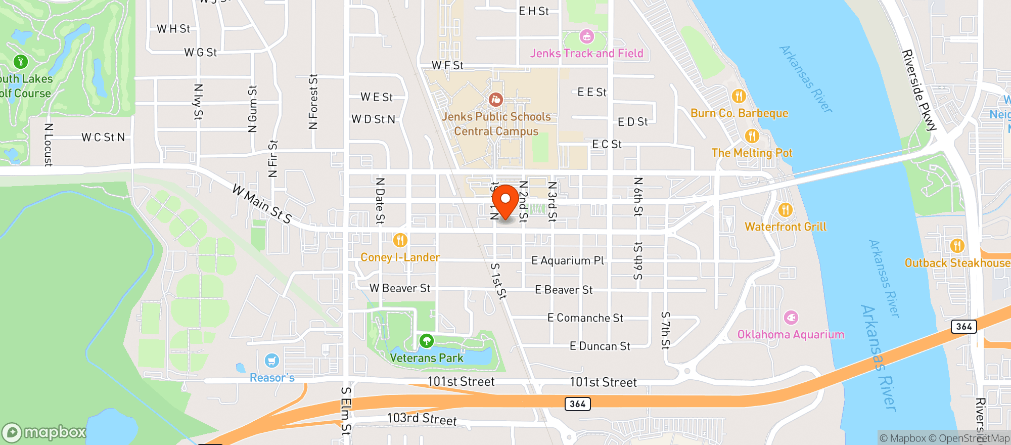 Map showing Social Restaurant & Bar