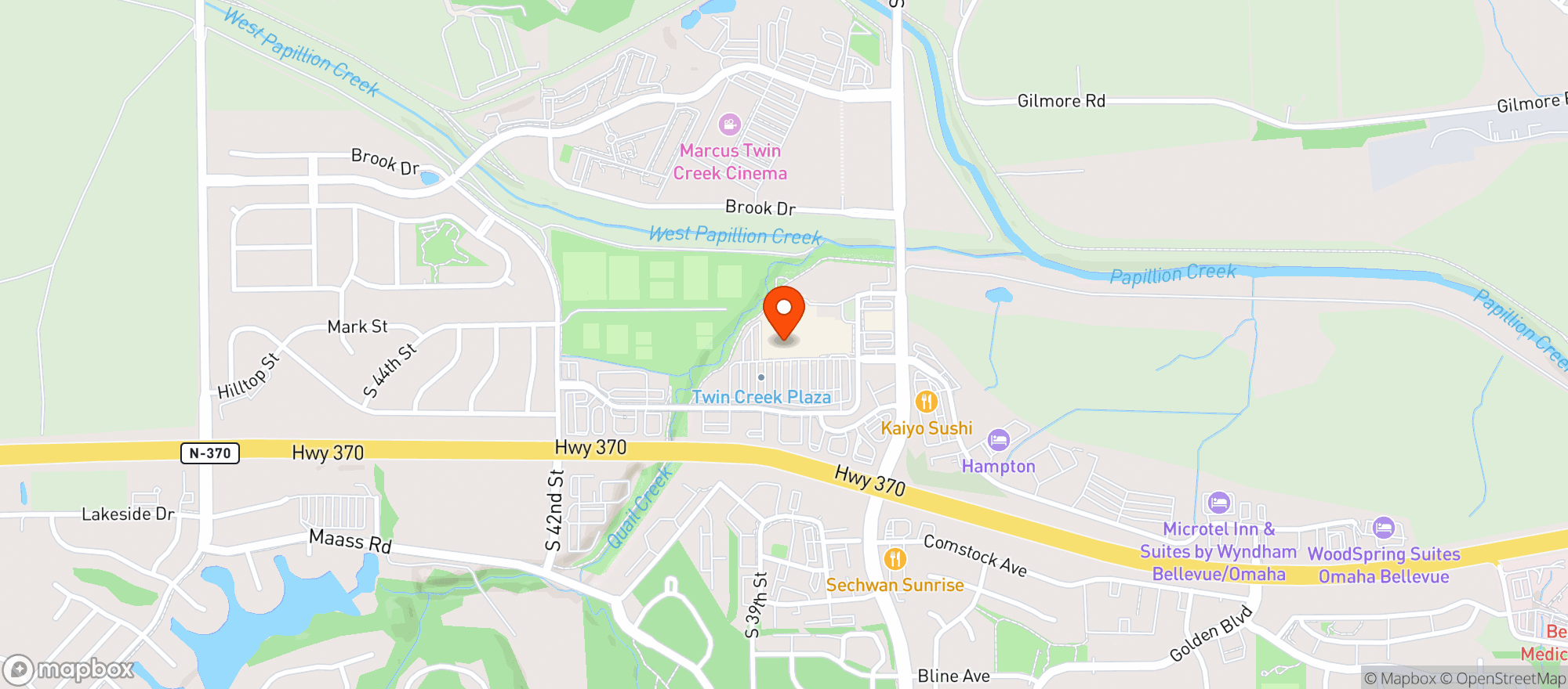 Map showing Target - Bellevue