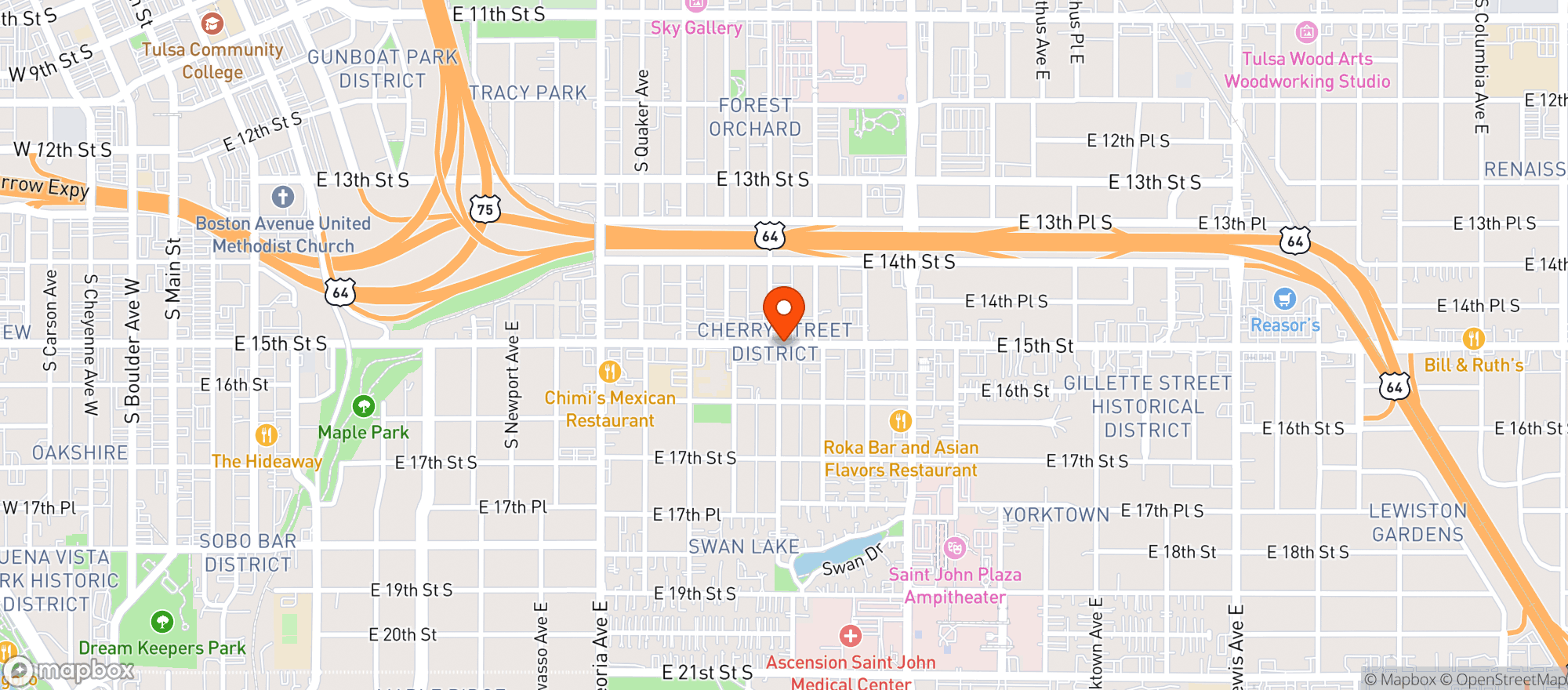 Map showing Hole Mole