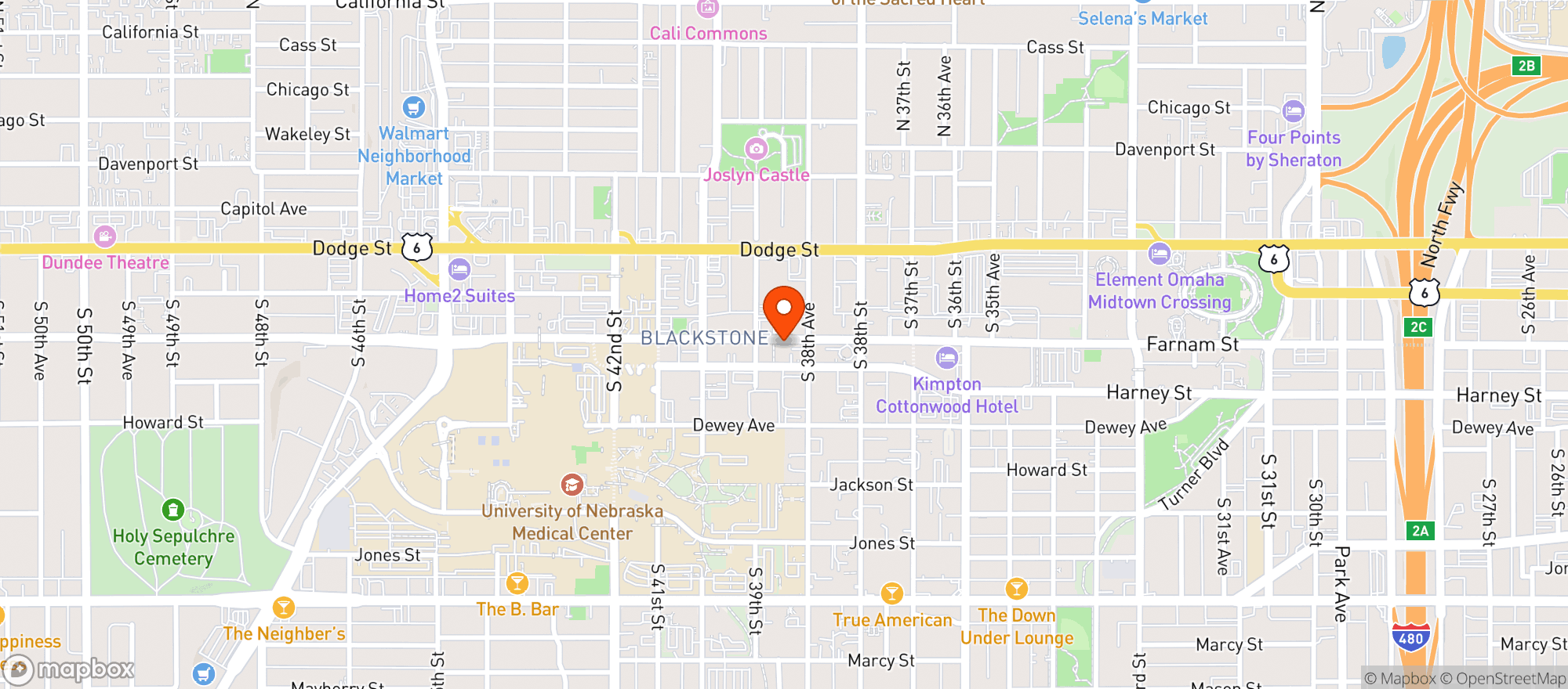 Map showing Tree Haus Cannabis Boutique