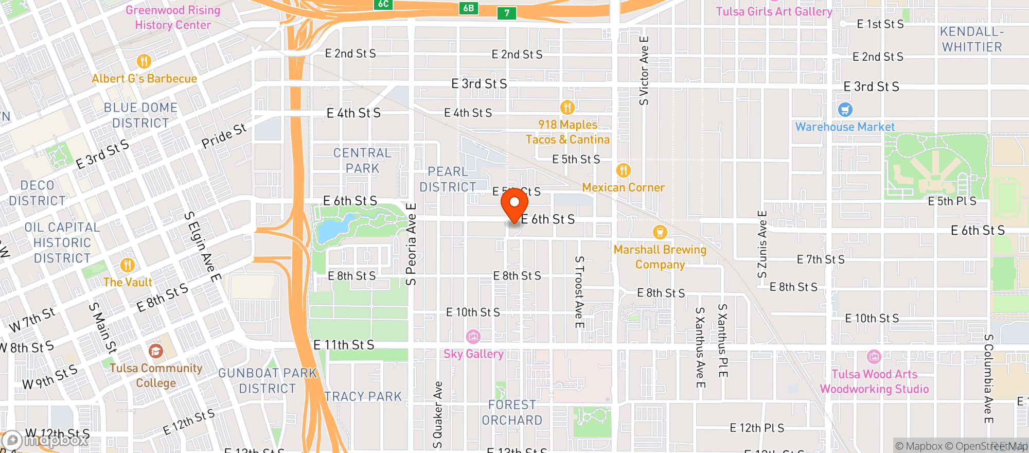 Map showing Nothings Left Brewing Co