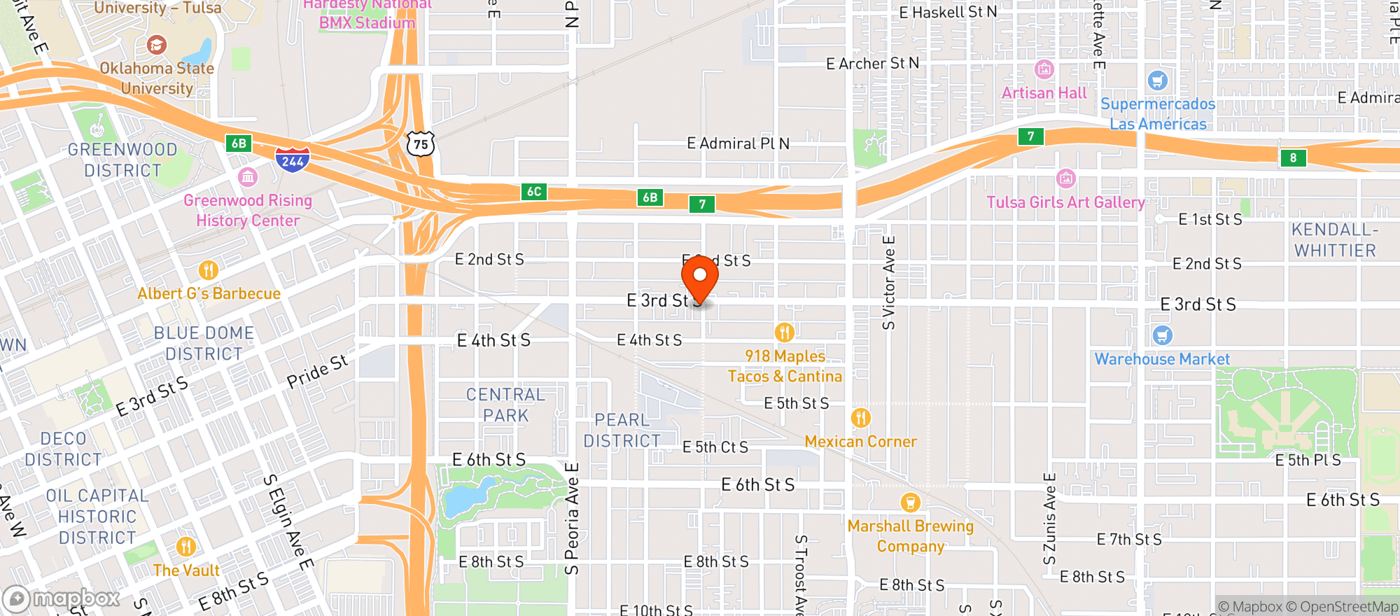Map showing Lady Jane's Naturals LLC