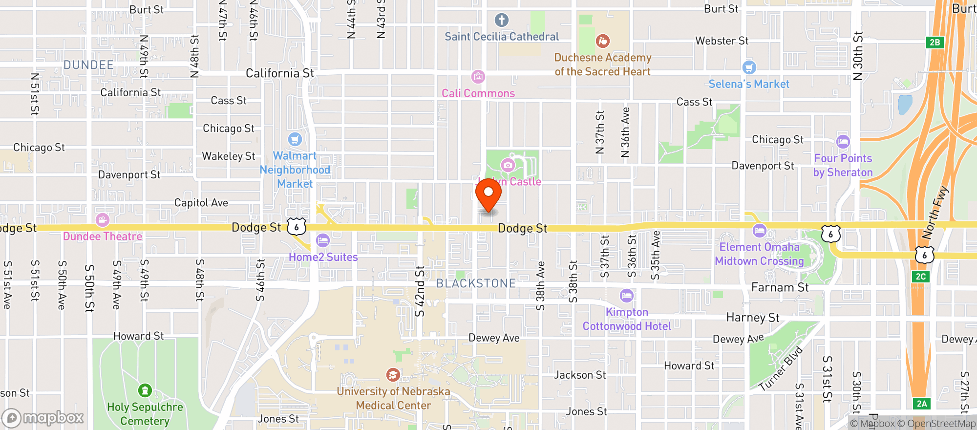 Map showing Gopuff #104
