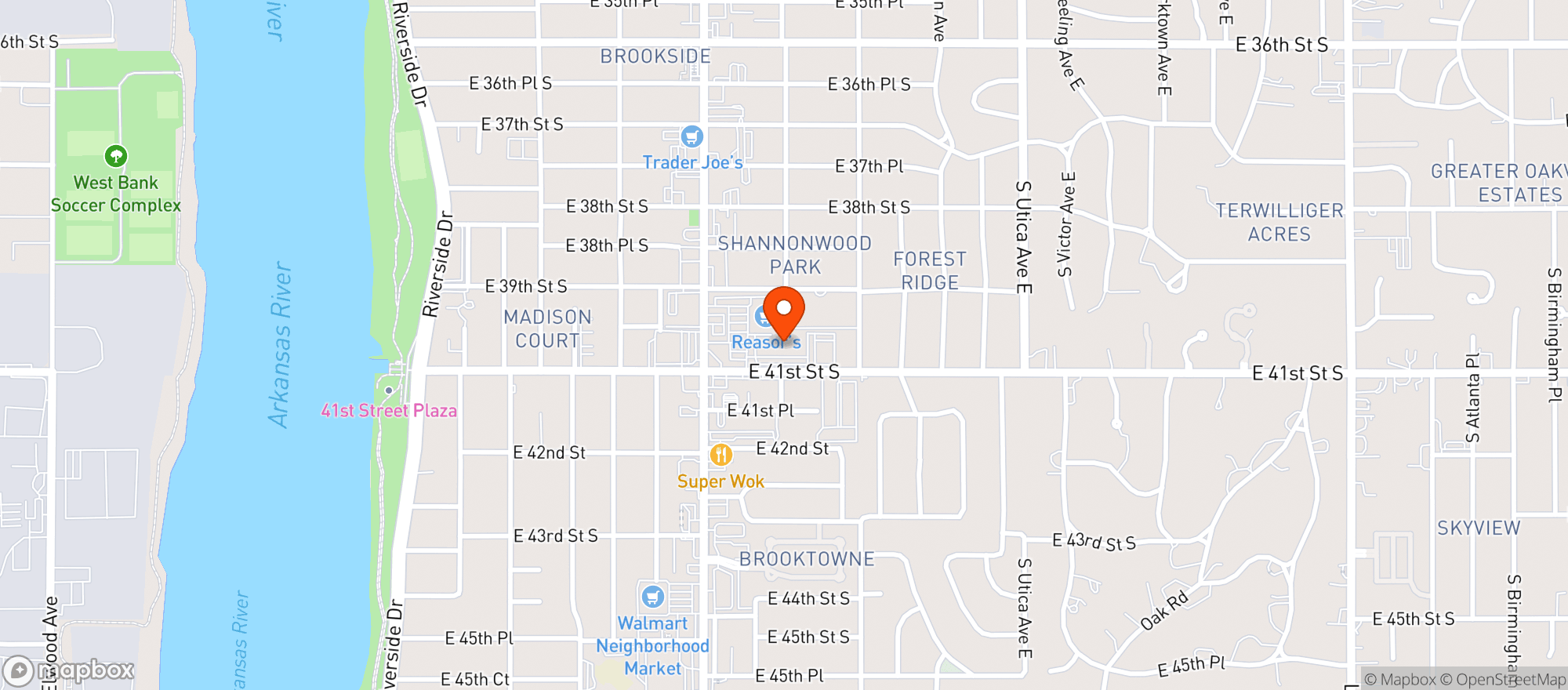 Map showing Whole Foods Market #10304