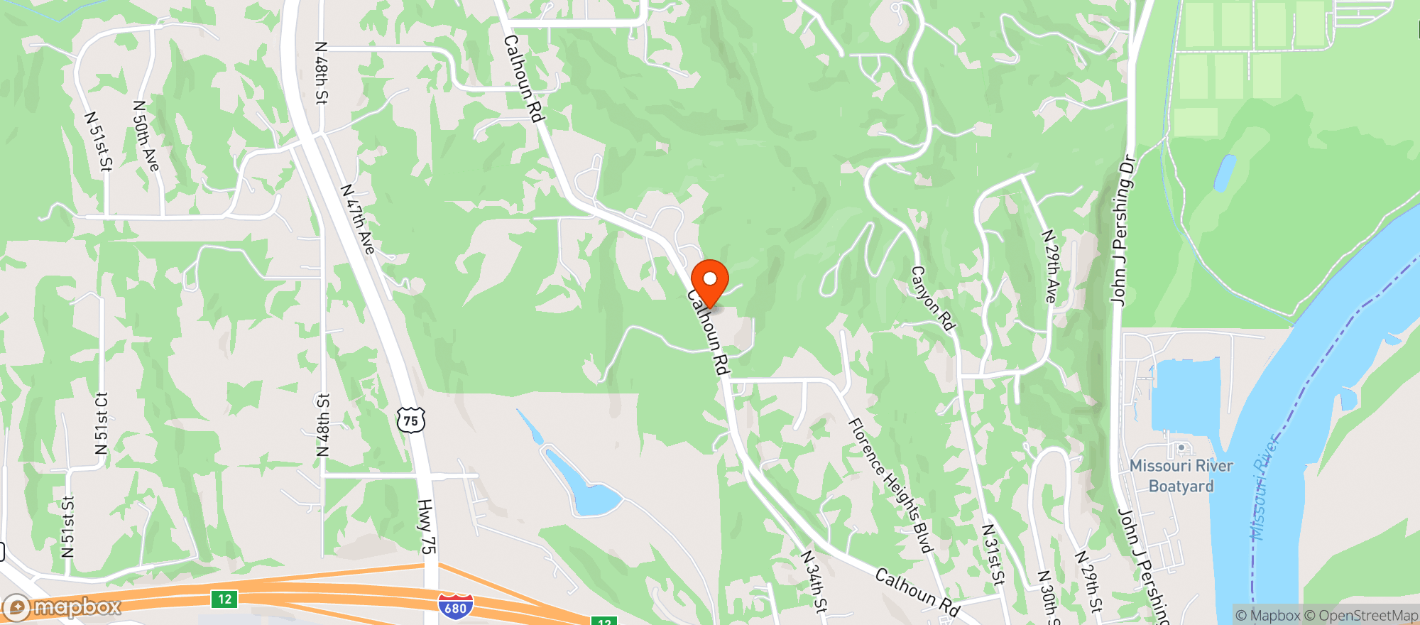 Map showing Alpine Inn