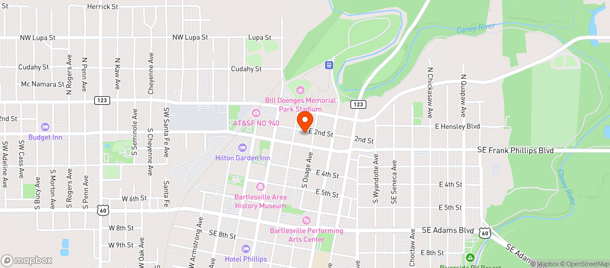 Map showing Crossing 2nd