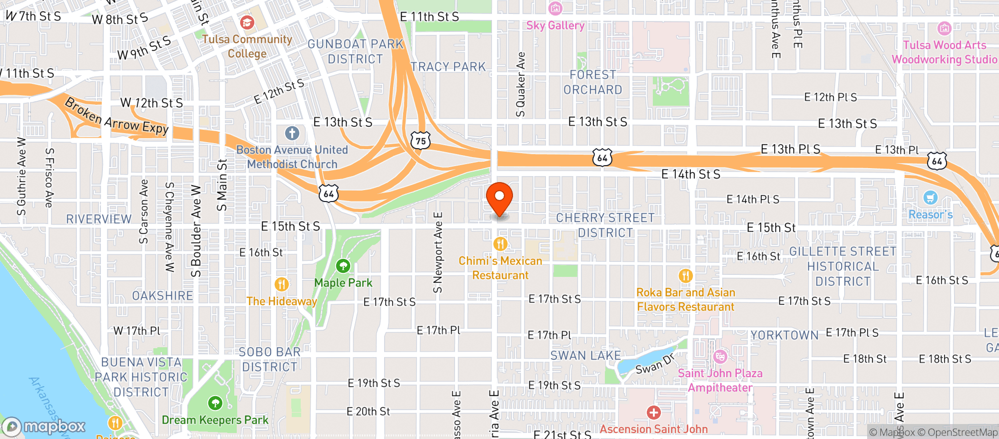 Map showing LoFi/Ava June